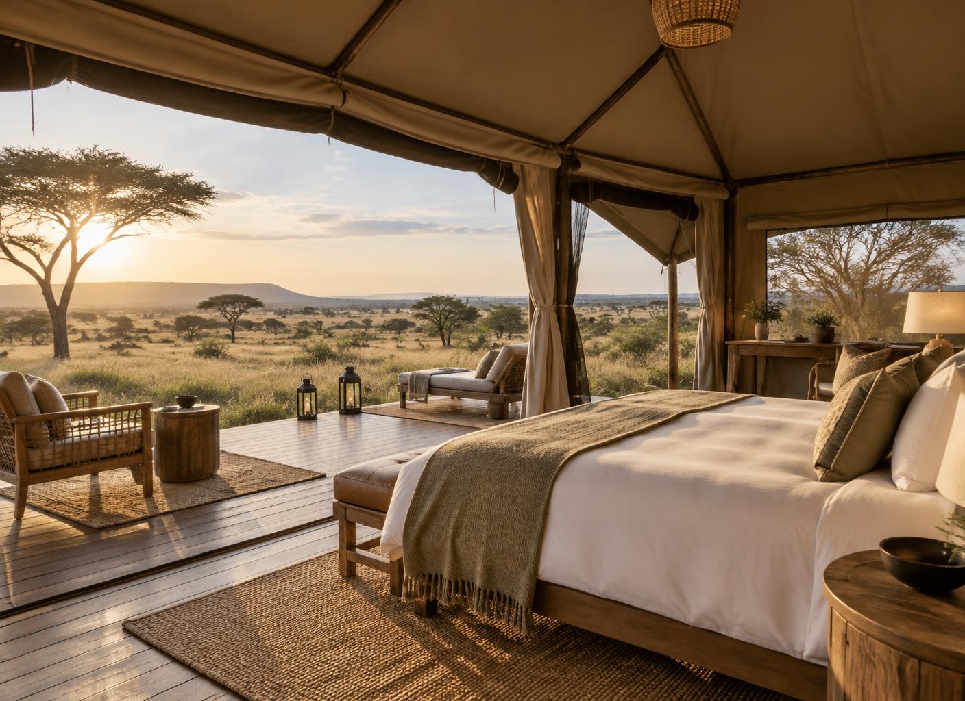A luxury tented camp connecting guests to the Serengeti landscape